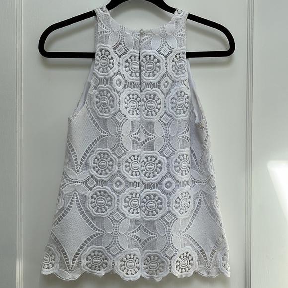Saks fifth avenue lace top XS - Picture 2 of 4